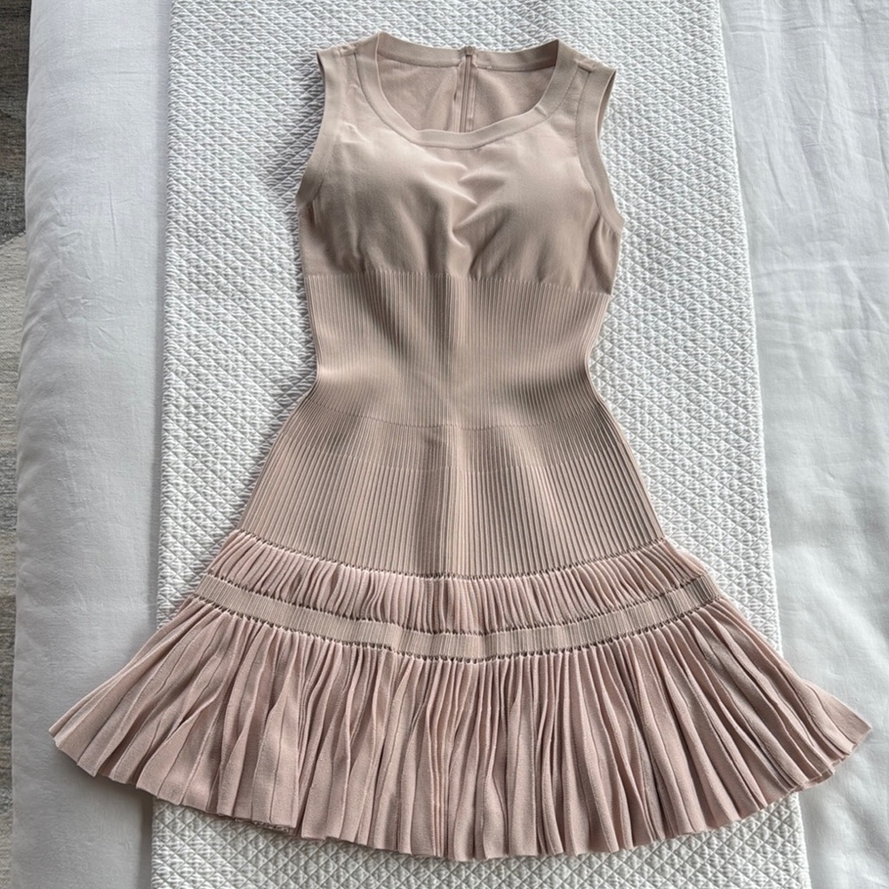 Pink Sleeveless Sheath Mini Dress